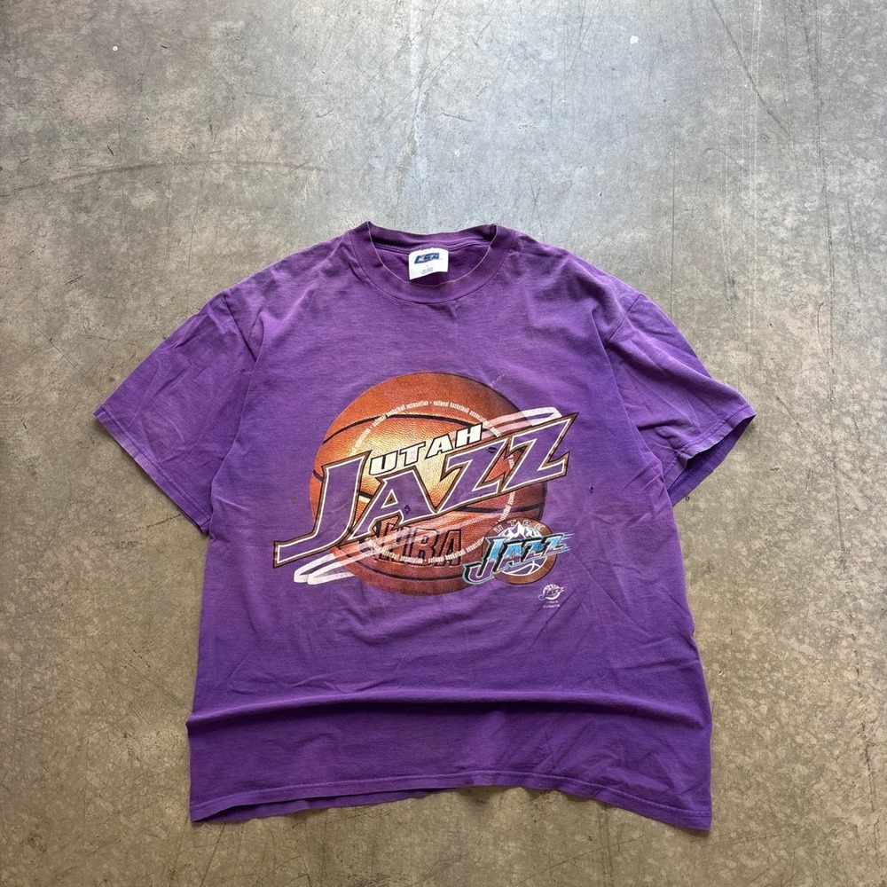 Vintage Utah Jazz Basketball Shirt CSA Size Large
